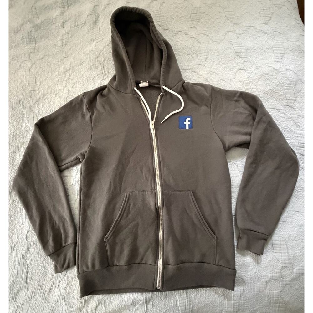 Vintage Y2K Facebook F497 American Apparel Hoodie Sweater Slim Fit Medium